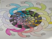 Colour wheel mandala. Alumna de 2º ESO